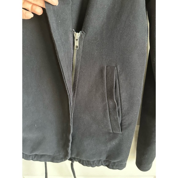 Standard James Perse Twill Moto Jacket Black Sz. 3(JP) Large - Picture 3 of 10